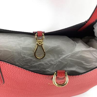 407 Ralph Lauren Red Leather Bag