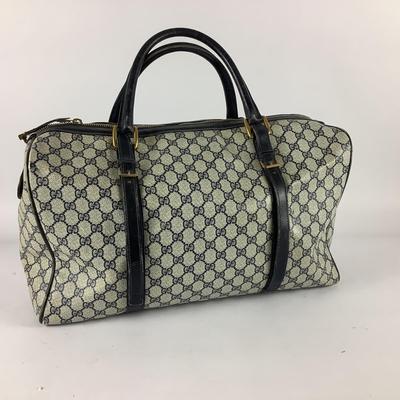 408 Authentic Large Vintage Gucci Duffle Bag