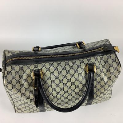 408 Authentic Large Vintage Gucci Duffle Bag