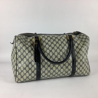 408 Authentic Large Vintage Gucci Duffle Bag