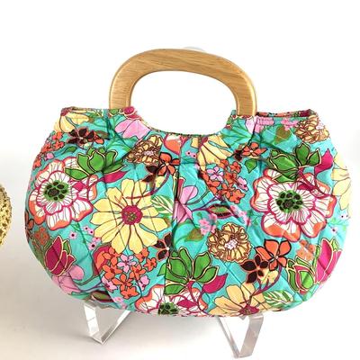 412 Vera Bradley Purse w/ Straw Hat