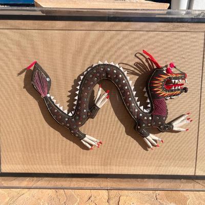 Handsewn Ornate Stuffed Chinese Serpent Dragon
