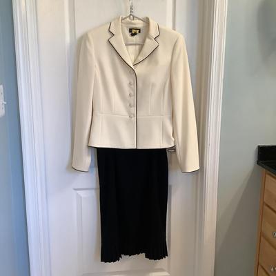 415 Ann Taylor and Lauren Ladies Black and white Suits