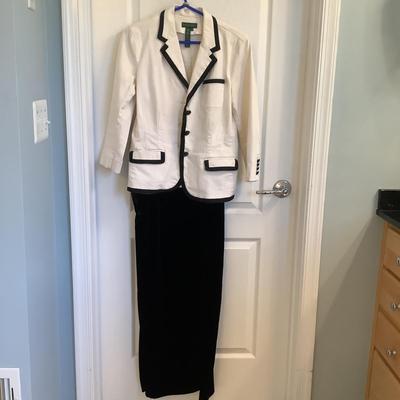 415 Ann Taylor and Lauren Ladies Black and white Suits