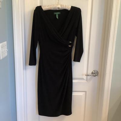 417 Marissa Bartelli 2pc Red Dress w/ Ralph Lauren Black Sequin Dress