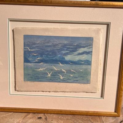 Eva Roemer (1889-1977) circa 1930 Japanese Woodblock Print on Rice Paper