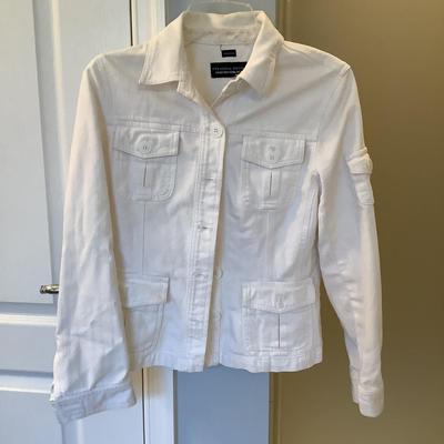 423 Claude Barthelemy Paris Linen Jacket w/ White JONES New York Stretch Jacket