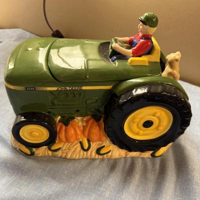 John Deere cookie jar