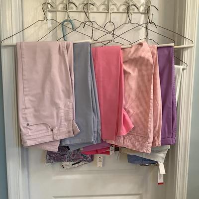 429 Lot of 9 Pastels Talbots Ladies Pants