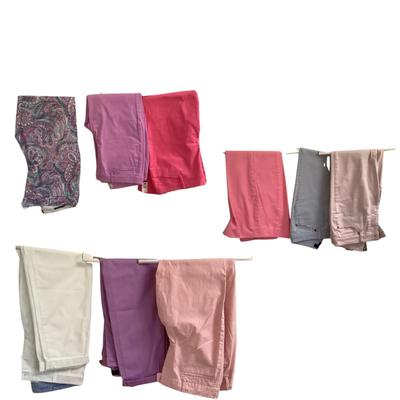 429 Lot of 9 Pastels Talbots Ladies Pants