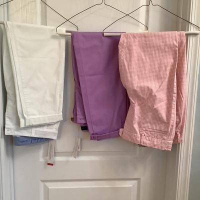 429 Lot of 9 Pastels Talbots Ladies Pants