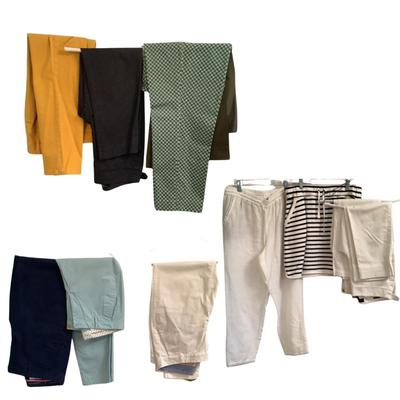 430 Lot of Talbots Ladies Pants & White Skirt