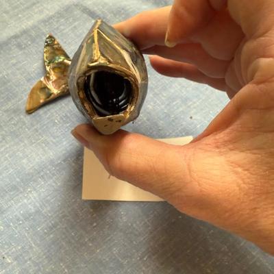 Mexican abalone shell articulated fish