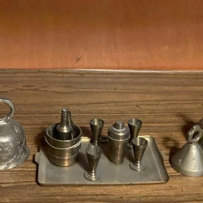 Mini brass set with bells and gong