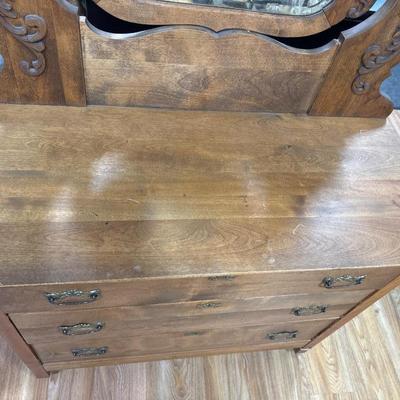 Antique 3 drawer dresser
