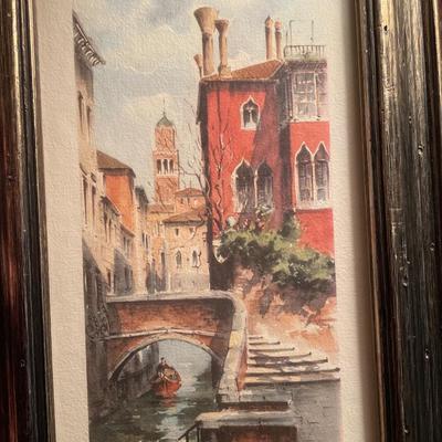 Small vintage signed art
