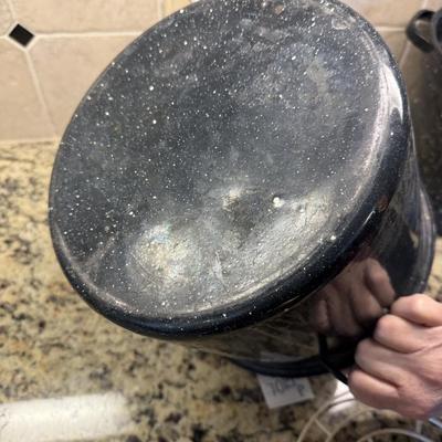 Double boiler enamel pot