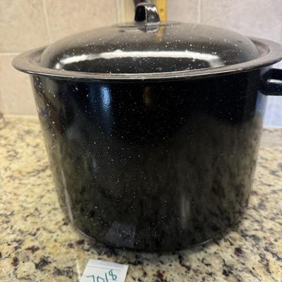 Double boiler enamel pot