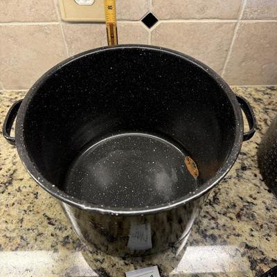 Double boiler enamel pot