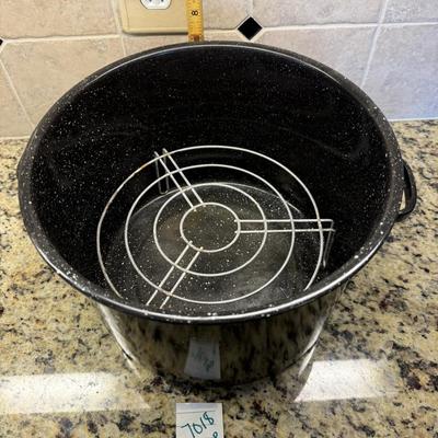 Double boiler enamel pot