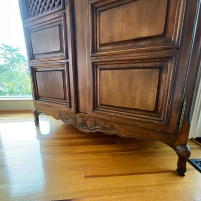 Wood Four Shelf Armoire