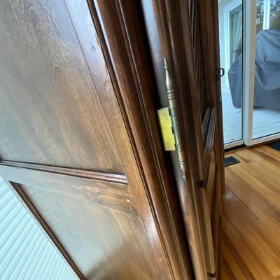 Wood Four Shelf Armoire
