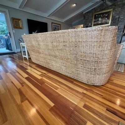 Custom Made Wicker Works Sofa