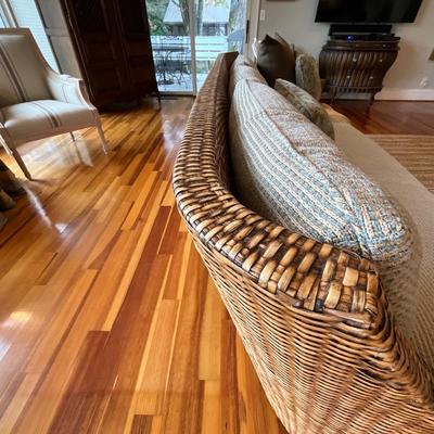 Custom Made Wicker Works Sofa