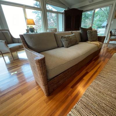 Custom Made Wicker Works Sofa