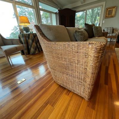 Custom Made Wicker Works Sofa