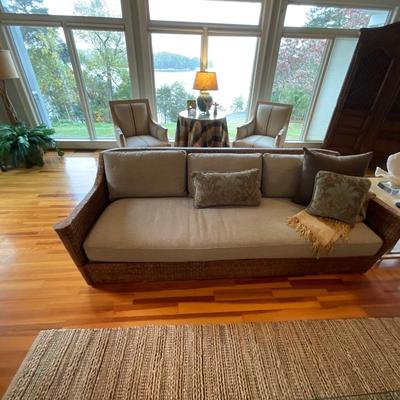 Custom Made Wicker Works Sofa