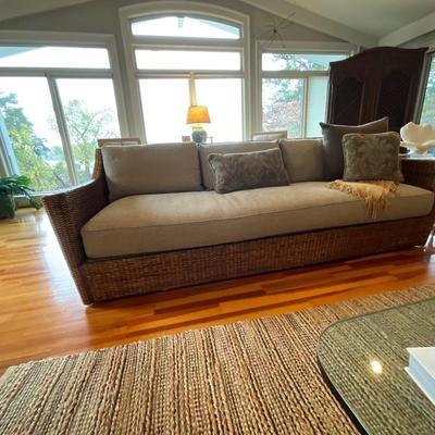 Custom Made Wicker Works Sofa