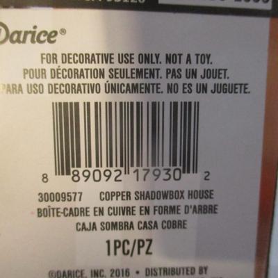 18 New - Darice Copper Cabin Wooden Shadowbox Houses Choice DD/FF