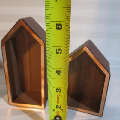 18 New - Darice Copper Cabin Wooden Shadowbox Houses Choice DD/FF