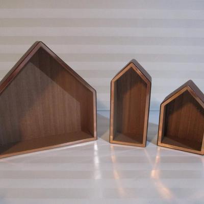 18 New - Darice Copper Cabin Wooden Shadowbox Houses Choice DD/FF