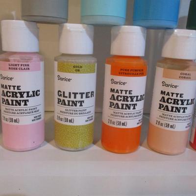 Darice Matte Acrylic/Glitter Paint Choice GG Most Are Sealed