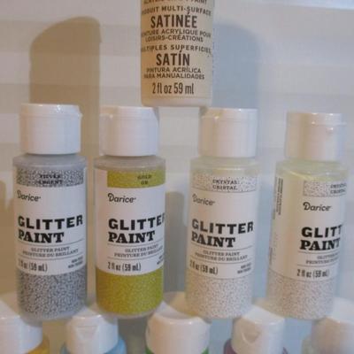 Darice Matte Acrylic/Glitter Paint Choice GG Most Are Sealed
