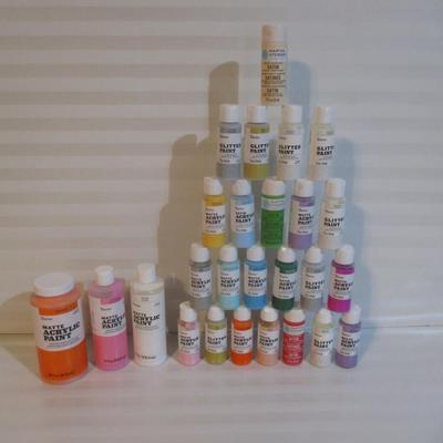 Darice Matte Acrylic/Glitter Paint Choice GG Most Are Sealed