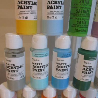 Darice Matte Acrylic/Glitter Paint Choice GG Most Are Sealed