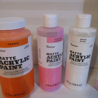 Darice Matte Acrylic/Glitter Paint Choice GG Most Are Sealed