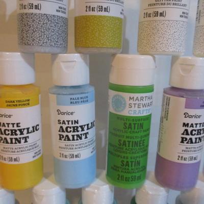 Darice Matte Acrylic/Glitter Paint Choice GG Most Are Sealed