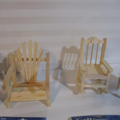 New - Darice Crafts Timeless Minis Wooden Furniture Choice HH/II (See All Pictures)