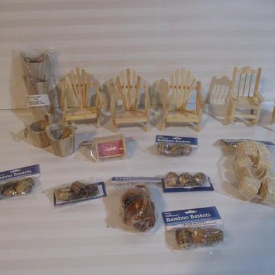 New - Darice Crafts Timeless Minis Wooden Furniture Choice HH/II (See All Pictures)