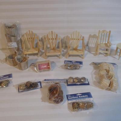 New - Darice Crafts Timeless Minis Wooden Furniture Choice HH/II (See All Pictures)