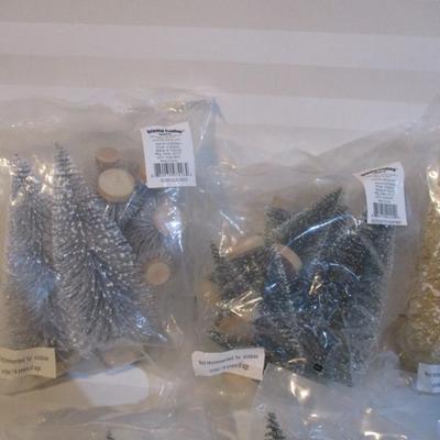 New In The Package Oriental Trading Silver Sisal Trees Assortment Choice OO