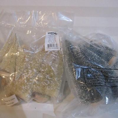 New In The Package Oriental Trading Silver Sisal Trees Assortment Choice PP