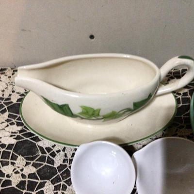 Great Pottery Utensils, Divided Plates, and Garvy Boat.
