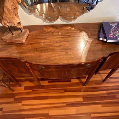 Federal Style Mahogany Locking Sideboard