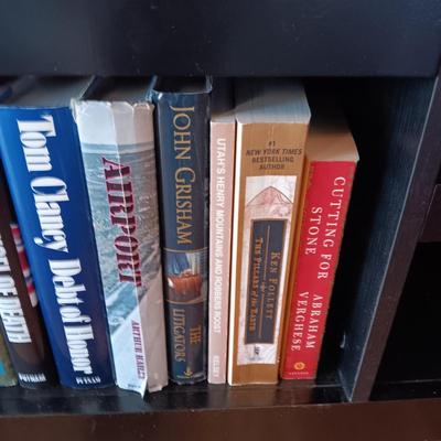 2 COFFEE TABLE BOOKS AND SEVERAL NOVELS AND NONFICTION BOOKS