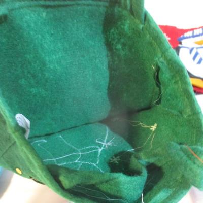 12 - New Designer Christmas Wool Felt Sequined Tote Gift Bag Holder Choice UU